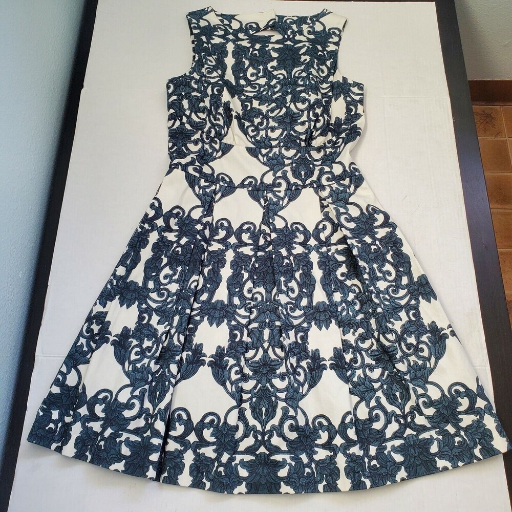 Closet‎ Dress Clothing Size 10 Style D1225B Green Brocade Sleeveless Back…